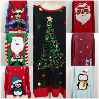 เสื้อกันหนาวไหมพรมผู้หญิงมือสอง พร้อมส่ง