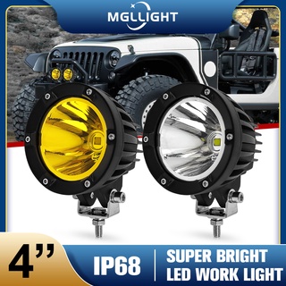 Mgllight ไฟ Led ไฟทํางาน 12V 24V ไฟตัดหมอกสําหรับ Off Road 4X4 รถ Atv รถบรรทุกรถจักรยานยนต์ 1 ชิ้น