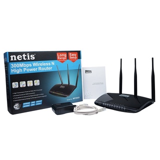 ROUTER (เราเตอร์) NETIS WF2533 N300 HIGH POWER SUPPORT AP REPEATER CLIENT