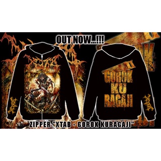 เสื้อแจ็กเก็ตฮู้ดดี้ XTAB GOROK KURAGAJI SWITER XTAB DISTRO BAND โลหะ DEATHMETAL SLAMING BRUTAL