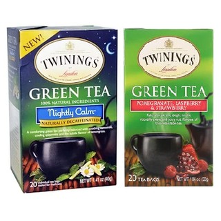 Twinings, Green Tea, ชาทวินนิ่ง ช่วยผ่อนคลาย หลับสบาย บำรุงสขภาพ  หรือ ต่อต้านอนุมูลอิสระ