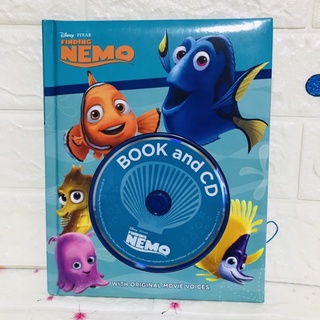 Disney Pixar FINDING NEMO BOOK and CD ปกนวม -ak1