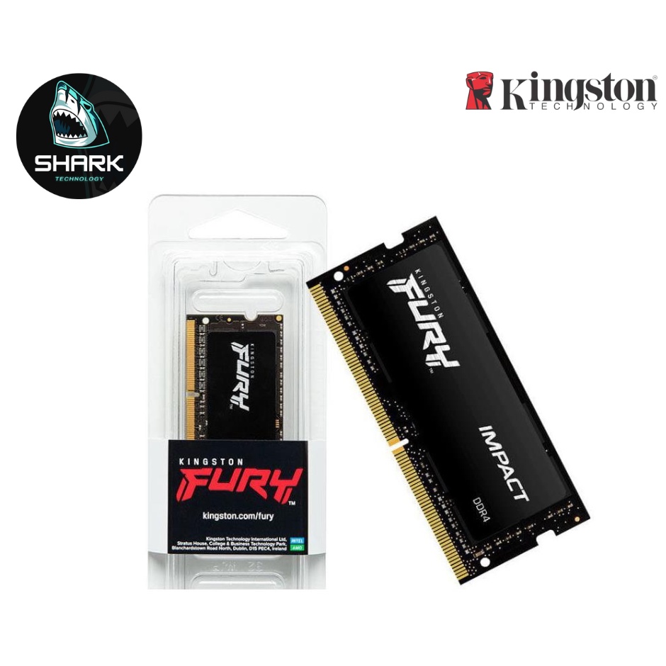 8GB (8GBx1) DDR4 2666MHz RAM NOTEBOOK (หน่วยความจำโน้ตบุ๊ค) KINGSTON FURY IMPACT (KF426S15IB/8)