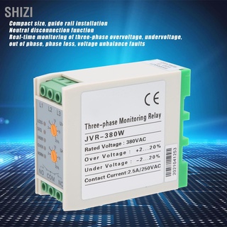 ShiZi อุปกรณ์ป้องกันแรงดันไฟฟ้าใต้ด้วยแรงดันไฟฟ้า Jvr`380W สําหรับ Relay Ac 380V 50/60Hz