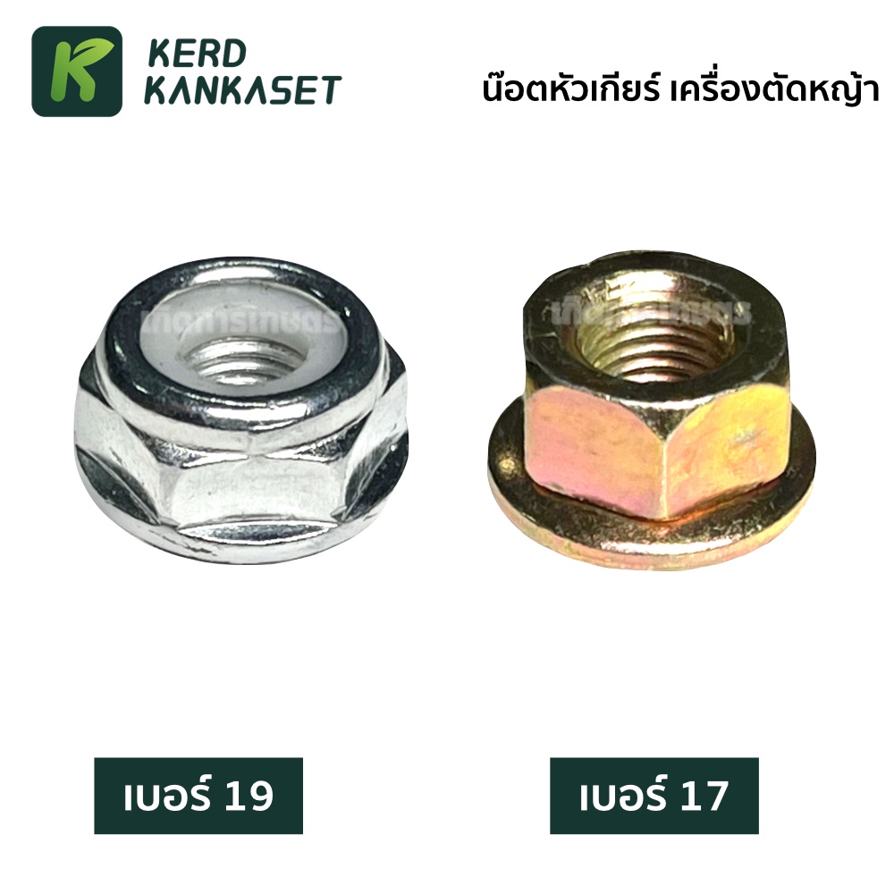 น็อตหัวเกียร์  น็อต เครื่องตัดหญ้า ( เบอร์ 17-19 )