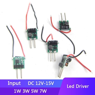 พาวเวอร์ซัพพลายไดรเวอร์ DC-DC อินพุต 12V - 14V 2pins MR16 LED สําหรับไฟไดโอด LED 1W - 7W 2 ชิ้น