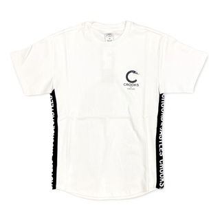 SLUM LTD - CROOKS AND CASTLES Side Line Tee White