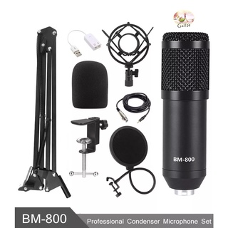 BM-800 Hanging Microphone Kit, Live Broadcast Recording Large Diaphragm Condenser Microphone Set BM-800 ชุดไมโครโฟนแขวน