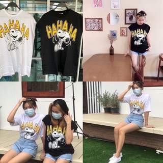 พร้อมส่ง เสื้อยืดโอเวอร์ไซส์ผ้าcotton อก 44