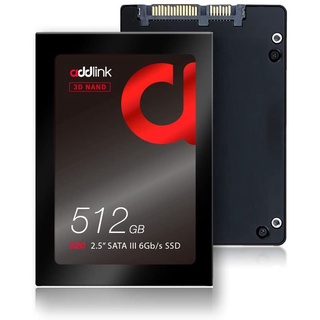 ADDLINK S20 SSD 120GB, 512GB 2.5" sATA III 6Gb/s (Max RW Up to 550/500MB/s) ประกันศูนย์ 3 ปี