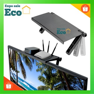 ราคาEcotech ชั้นวางของบนTV ชั้นวางกล่องTV กล่องWiFi แบบติดตั้งบนหลังจอLCD ไม่ต้องติดกาวและเจาะรู