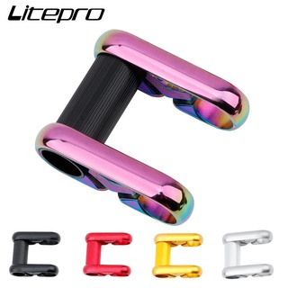 Litepro เสตม จักรยาน ก้านคู่ สเต็มแฮนด์แบบแบน 25.4 มม. อลูมิเนียมอัลลอยด์ CNC Hollow MTB Stem ตัวปรับแฮนด์บาร์ สำหรับชิ้นส่วนจักรยานพับภูเขาถนน