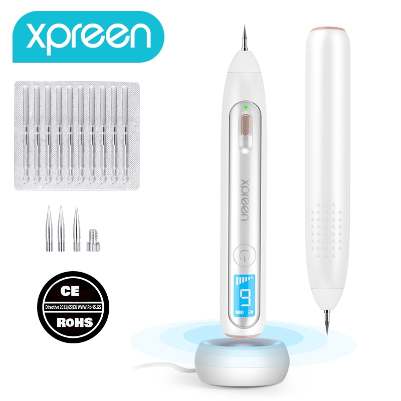plasma pen, Xpreen LCD Laser Plasma Pen Wart Remover Mole Tattoo Remover Machine Skin Tag Removal Spot Cleaner