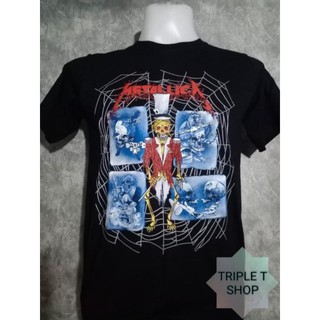 เสื้อยืดคอกลม สกรีนลาย METALLICA (รหัส 07)