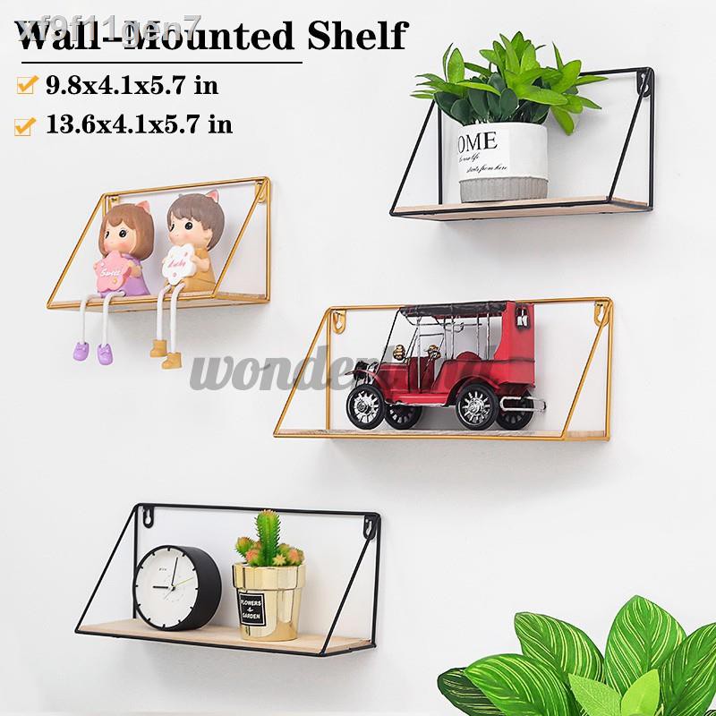 Modern Metal Shelf Wall Mounted Rack, Metal Shelves For Bedroom