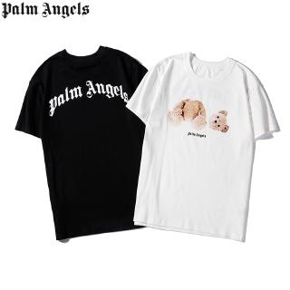 [S-5XL]Palm Angels Letter Print Short Sleeve T-shirt Casual Tee Unisex Tops