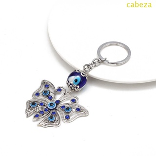 Cabeza พวงกุญแจ จี้รูปดวงตาปีกนางฟ้า หัวใจ ประดับคริสตัลน่ารัก สีรุ้ง แฟชั่นสําหรับผู้ชาย