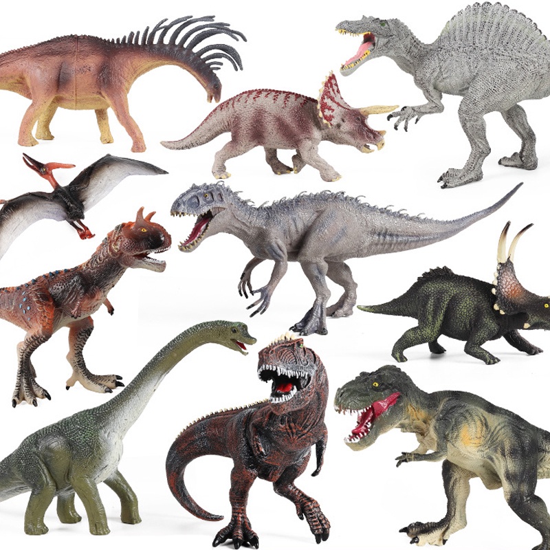 โมเดลไดโนเสาร์ Dilophosaurus Tyrannosaurus Rex Spinosaurus Jurassic ของเล่นเสริมการเรียนรู้วิทยาศาสตร์ สําหรับเด็ก