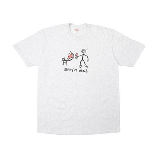 SLUM LTD - Supreme Spitfire Cat T-Shirt Ash