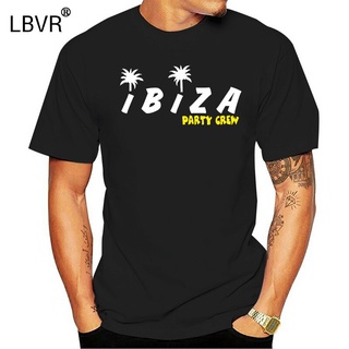 เสื้อยืด พิมพ์ลายกราฟิก Ibiza Party Crew Holiday Stag Hen Night Spain Beer สําหรับผู้ชายS-5XL