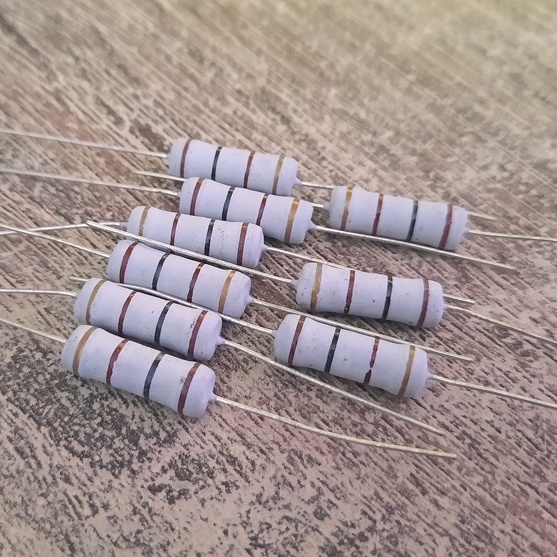 RXF 3วัตต์ ฟิวส์ต้านทาน (1ตัว) 3W ±5% 0.1Ω-100Ω Fusible Resistor, Metal Oxide Film Fixed Resister ตัวต้านทาน ทนร้อน