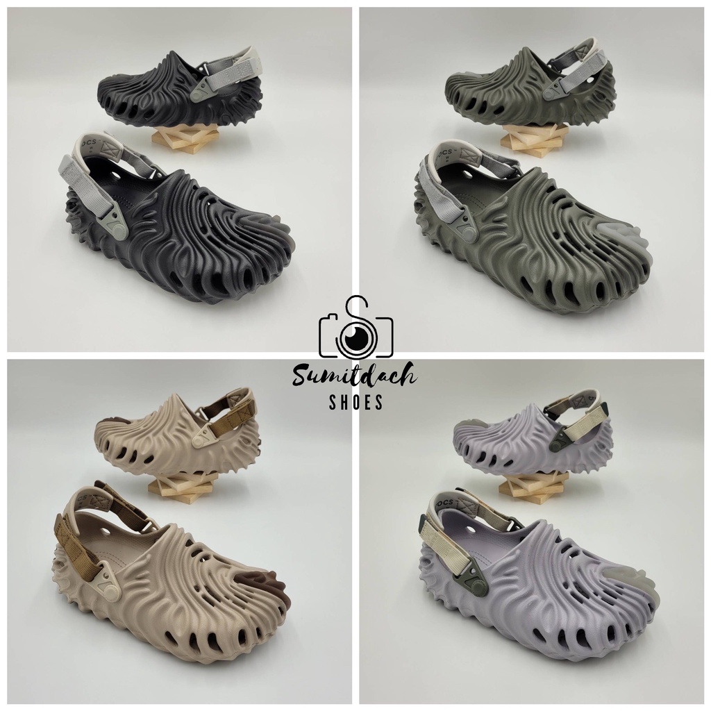 พร้อมส่ง !!! รองเท้าลำลองแฟชั่น สไตล์ Salehe Bembury x Crocs Pollex Clog (Unisex)