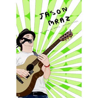 โปสเตอร์ Jason Mraz เจสัน มแรซ Poster แต่งคอนโด ตกแต่งห้อง รูปภาพติดห้อง ตกแต่งผนัง ของขวัญ โปสเตอร์ติดผนัง ของสะสม