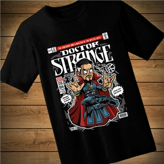 #051 เสื้อยืดลายการ์ตูน DOCTOR STRANGE เสื้อยืดสีดำ เสื้อใส่เล่น เสื้อยืด เสื้อคอกลม ใส่สบาย เสื้อสกรีน เสื้อสั่งทำ