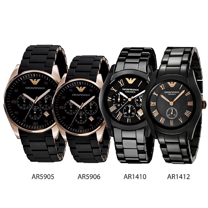 ขายดี Emporio Armani AR5905, AR5906, AR1410, AR1412 - นาฬิกาข้อมือ แบรนด์ฮิต ของแท้ 100% แบรนด์ Amani A-82