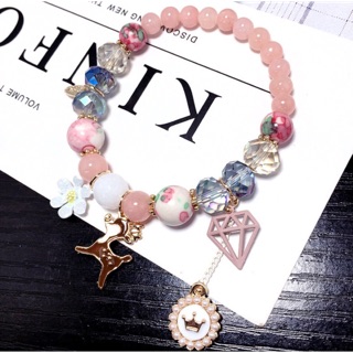 Raindeer soft pink bracelet set 🌟💫