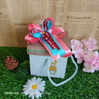 [มีราคาส่ง] ริบบิ้น โบว์ติดของขวัญปีใหม่happy new year 10x12cm สวยงามถู