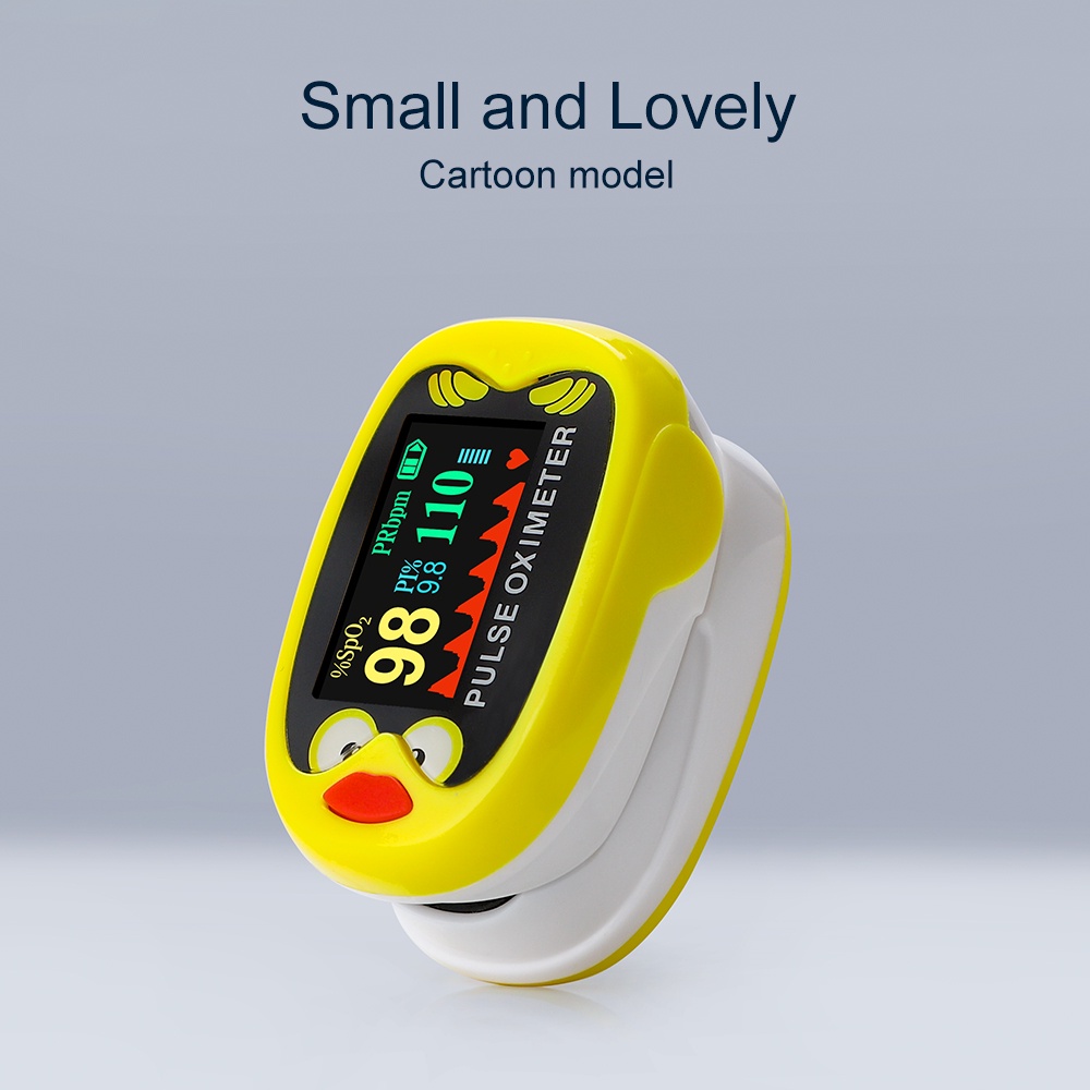 Rechargeable Children Finger Pulse Oximeter Kid Fingertip Pulse Oximeter With SPO2 PR PI Blood