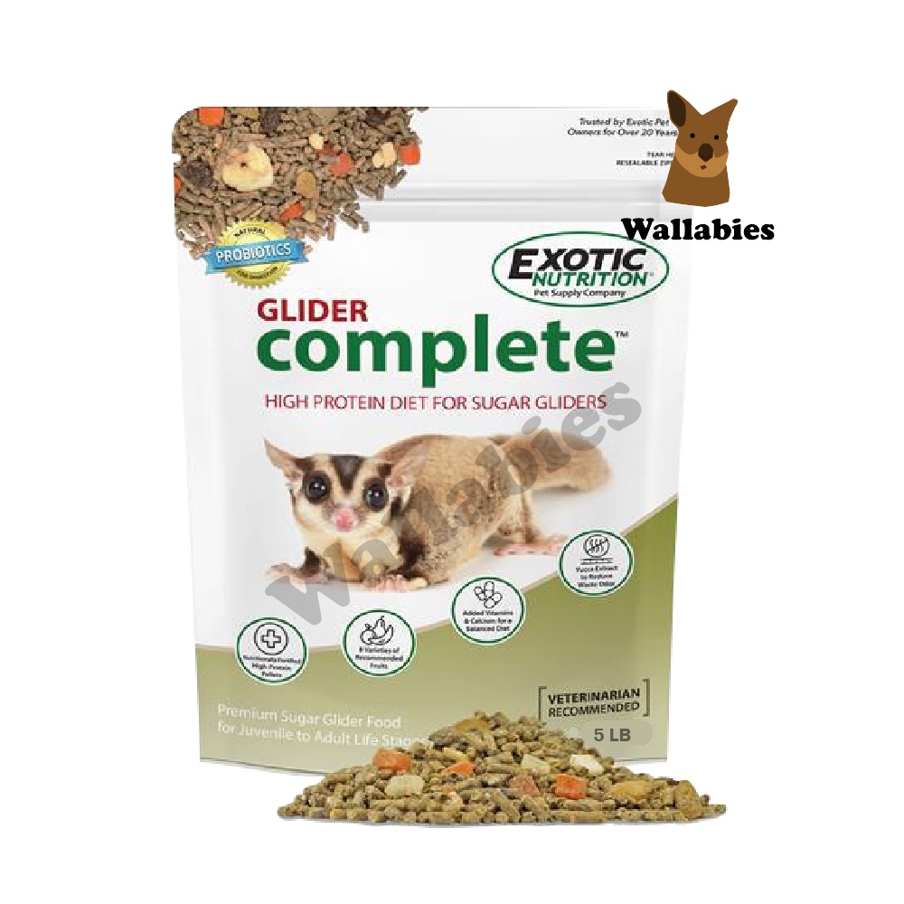 Exotic Nutrition Glider Complete อาหารชูก้าไรเดอร์สูตรสมบูรณ์ 5LB. (2.25kg.)