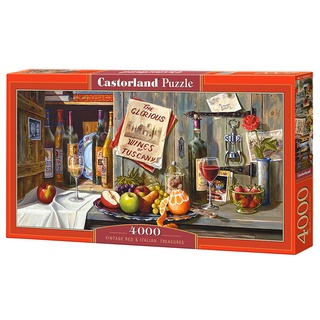 จิ๊กซอว์ Castorland - Vintage Red &amp; Italian Treasures  4000 piece  (ของแท้  มีสินค้าพร้อมส่ง)