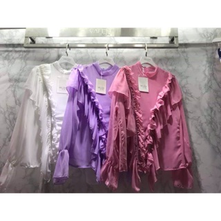 เสื้อ ป้ายvaren งานนำเข้า สีม่วง