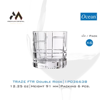 Ocean แก้ววิสกี้ TRAZE - FTR Double Rock ขนาด 350 ml แพ็ค 6 ใบ