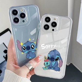 เคสโทรศัพท์มือถือ TPU แบบใส ขอบสี่เหลี่ยม กันกระแทก ลายสติตช์ สําหรับ Samsung Galaxy A33 A53 A73 5G A32 A52 A72 A31 A51 A71 A23