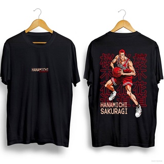 เสื้อยืดแขนสั้นลําลอง พิมพ์ลาย SLAM DUNK Hanamichi Sakuragi พลัสไซซ์ แฟชั่นฮาโลวีน สําหรับผู้ชาย และผู้หญิงS-5XL