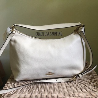  COACH F36628 EAST/WEST CELESTE CONVERTIBLE HOBO IN PEBBLE LEATHER