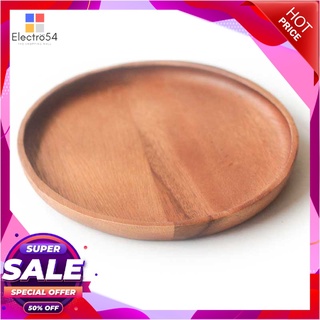 ถาดไม้กลม ขนาด 6 นิ้ว คละสีอุปกรณ์ครัวและเครื่องใช้Wooden Dinner Round Tray 6"