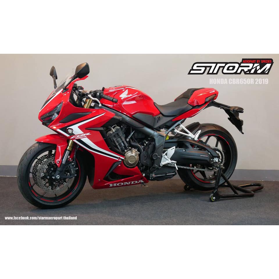 STORM สำหรับ HONDA cb650f/cbr650r 2019 ชุดแต่งครอบเบาะหลังพร้อมทำสี Seat Cover (Fiber ABS&amp;Cabon Fairing)