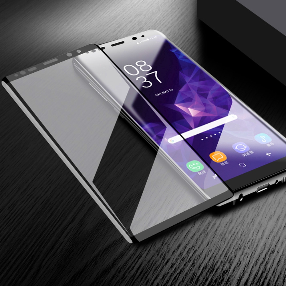 ฟิล์มป้องกันหน้าจอโทรศัพท์ กระจกทรงโค้ง สำหรับ Samsung Galaxy Note 9 Note 8 Note 10 Plus S10 S10 Plus S9 S8 Plus S7 Edge S20 Plus S20 Ultra