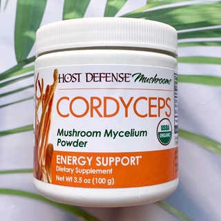 ผงไมซีเลียมจากถั่งเช่า Cordyceps Mushroom Mycelium Powder Energy Supports 100g (Host Defense®)