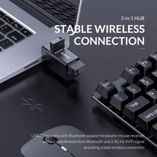 Orico อลูมิเนียม USB 3.0 Hub โน้ตบุ๊คไร้สาย USB Splitter3 ใน 1 แล็ปท็อป Extender PC คอมพิวเตอร์สําหรับแล็ปท็อปอุปกรณ์เสริม (MINI-U32)