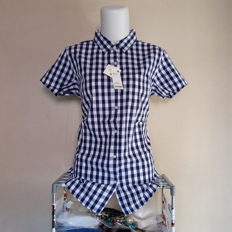 KEMEJA KATUN Lativ เสื้อเชิ้ตผ้าฝ้ายเด็กผู้หญิงนําเข้าแบรนด์