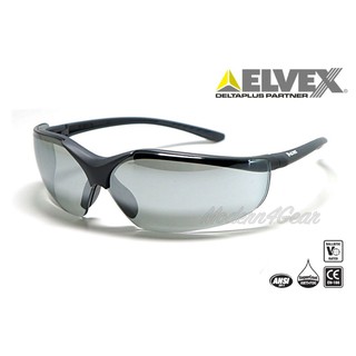 (ส่งฟรี)Elvex แว่นตา Safety แว่นนิรภัย model#SG-12M Acer เลนส์ฉาบปรอบเทา