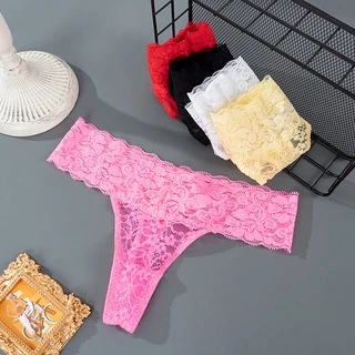 Women Sexy Lace Panties Low waist Thong Underwear Female Temptation G-String Lingerie