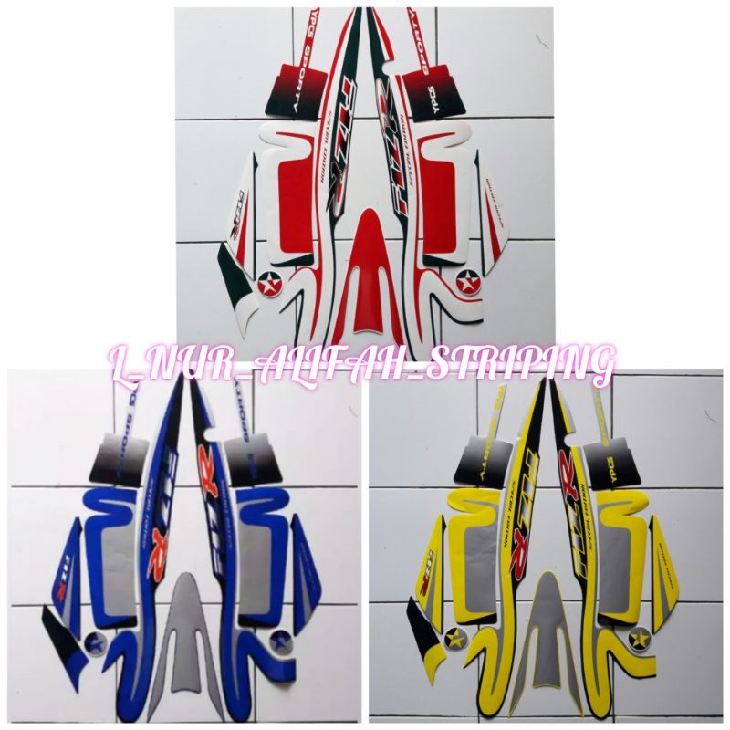 YAMAHA FIZR F1Z R CALTEX SPECIAL EDITION MOTORCYCLE BODY STRIPING STICKER
