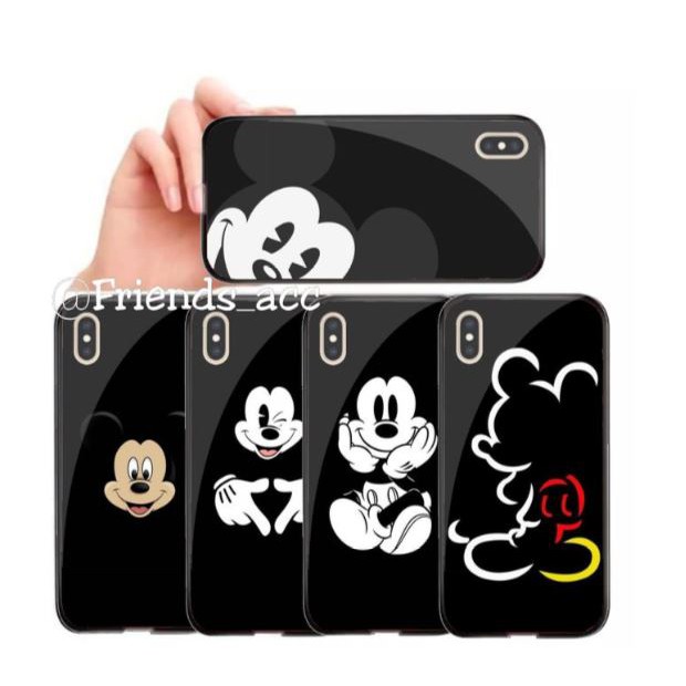 XIAOMI MI 8, MI 8 SE, MI 9 PREMIUM CASE CASING GLASS MICKEY MOUSE MOTIF 2