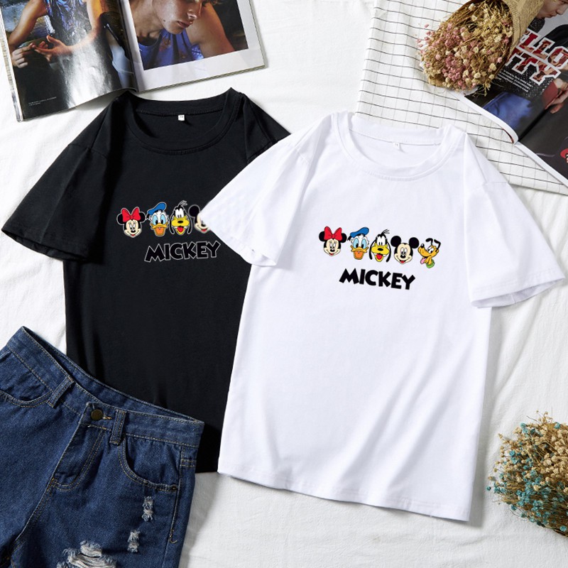 BK-2034 เสื้อยืดแขนสั้นพร้อมส่ง 8สี ลายการ์ตูน ขายดีตามเทรนต์ ลายน่ารัก สีสันสดใส่น่ารัก ใส่ได้ทั้งหญิงและชาย (S-XXL)